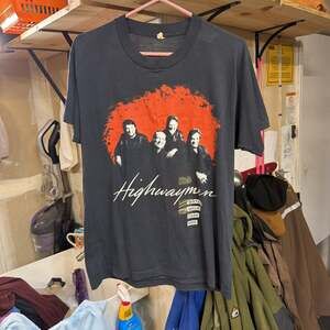 Vintage 1990 The Highwaymen Tour T-Shirt Johnny Cash Willie Nelson Waylon
